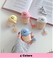 Cute Emoji Ice Cream Face Ice Cream | Airpod Case | Silicone Case for Apple AirPods 1, 2, Pro
